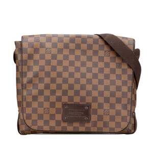 LOUIS VUITTON Brown Damier Leather Shoulder Bag